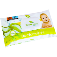Servetele umede bebelusi cu aloe vera hidratanta 72 buc, Doctor Wipes